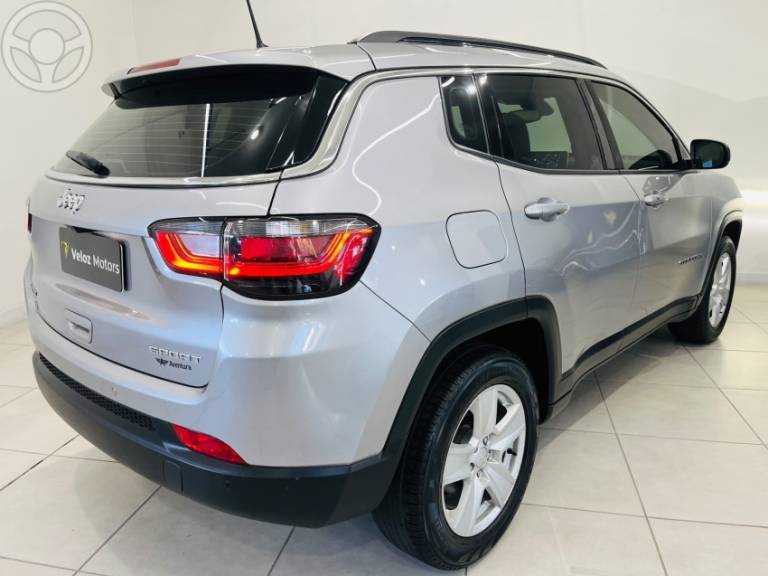 JEEP - COMPASS 1.3 SPORT T270 16V TURBO FLEX 4P AUTOMÁTICO - 2021/2022 - PRETA - R$ 112.990,00