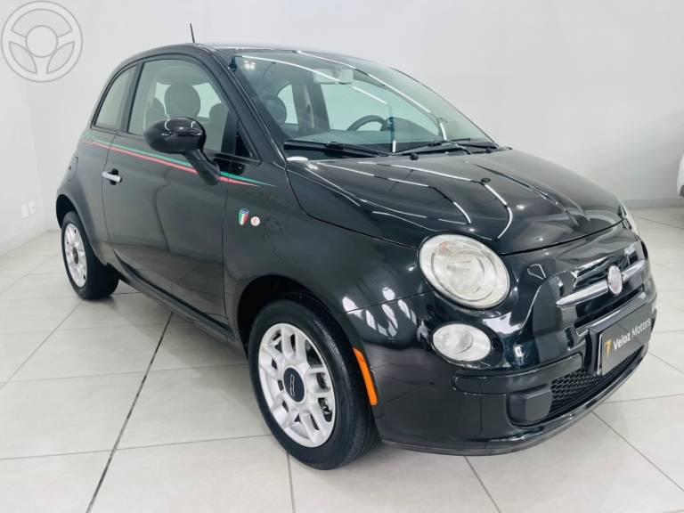 FIAT - 500 1.4 CULT 8V FLEX 2P MANUAL - 2011/2012 - PRETA - R$ 43.990,00