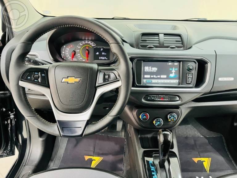 CHEVROLET - SPIN 1.8 8V ACTIV7 FLEX 5P AUTOMÁTICO - 2018/2019 - PRETA - R$ 84.900,00