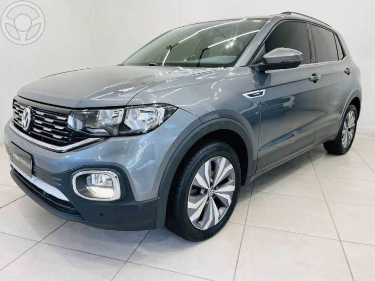 VOLKSWAGEN - T-CROSS 1.4 HIGHLINE TSI 16V FLEX 4P AUTOMÁTICO - 2019/2020 - CINZA - R$ 108.900,00