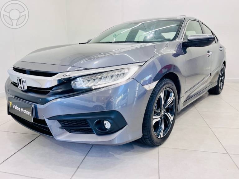 HONDA - CIVIC 1.5 16V TURBO TOURING 4P CVT - 2017/2017 - CINZA - R$ 124.900,00