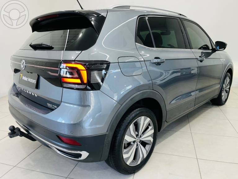 VOLKSWAGEN - T-CROSS 1.4 HIGHLINE TSI 16V FLEX 4P AUTOMÁTICO - 2019/2020 - CINZA - R$ 108.900,00
