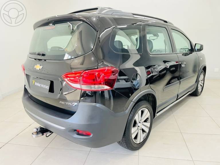 CHEVROLET - SPIN 1.8 8V ACTIV7 FLEX 5P AUTOMÁTICO - 2019/2020 - PRETA - R$ 84.900,00