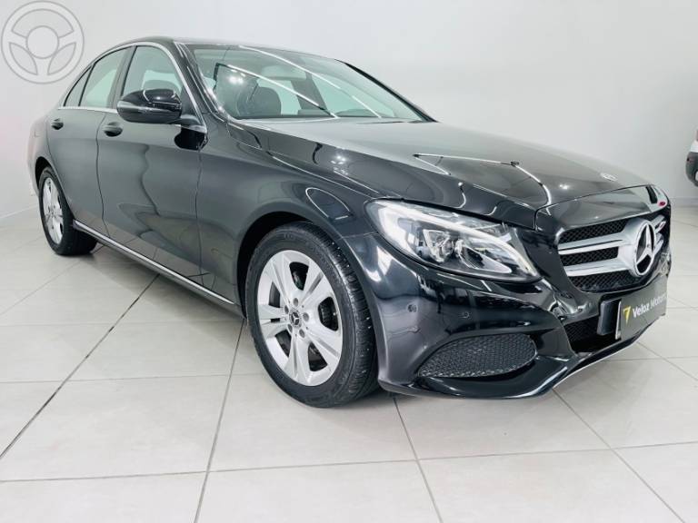 MERCEDES-BENZ - C 180 1.6 CGI AVANTGARDE 16V TURBO FLEX 4P AUTOMÁTICO - 2018/2018 - PRETA - R$ 124.900,00