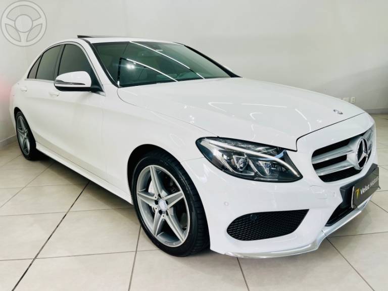 MERCEDES-BENZ - C 250 2.0 CGI SPORT TURBO 16V 4P AUTOMÁTICO - 2016/2016 - BRANCA - R$ 149.990,00