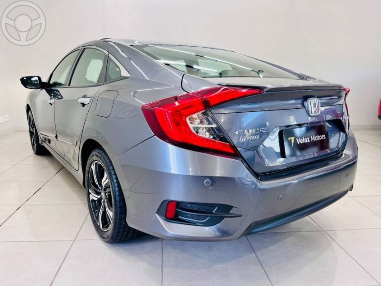 HONDA - CIVIC 1.5 16V TURBO TOURING 4P CVT - 2017/2017 - CINZA - R$ 124.900,00