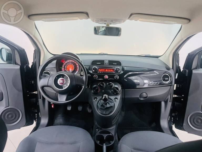 FIAT - 500 1.4 CULT 8V FLEX 2P MANUAL - 2011/2012 - PRETA - R$ 43.990,00