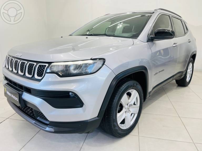 JEEP - COMPASS 1.3 SPORT T270 16V TURBO FLEX 4P AUTOMÁTICO - 2021/2022 - PRETA - R$ 112.990,00
