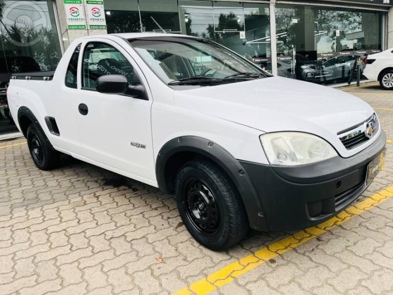 CHEVROLET - MONTANA 1.4 MPFI CONQUEST CS 8V FLEX 2P MANUAL - 2007/2008 - BRANCA - R$ 33.500,00