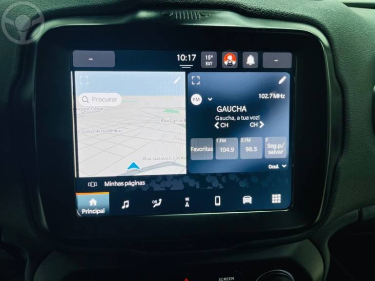 JEEP - RENEGADE 1.3 LONGITUDE T270 TURBO FLEX 4P AUTOMÁTICO - 2022/2023 - PRETA - R$ 114.900,00