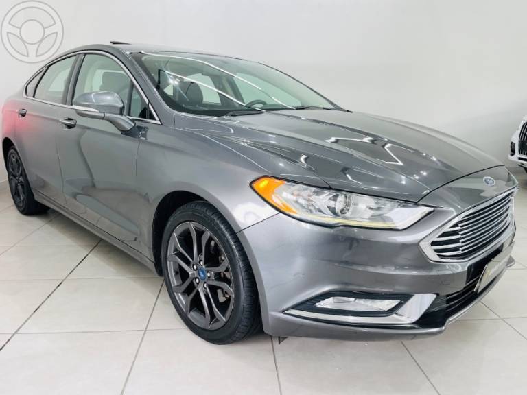 FORD - FUSION 2.0 SEL 16V ECOBOOST 4P AUTOMÁTICO - 2018/2018 - CINZA - R$ 97.990,00