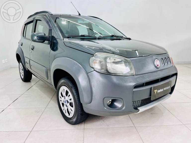 FIAT - UNO 1.0 WAY 8V FLEX 4P MANUAL - 2011/2011 - CINZA - R$ 29.500,00