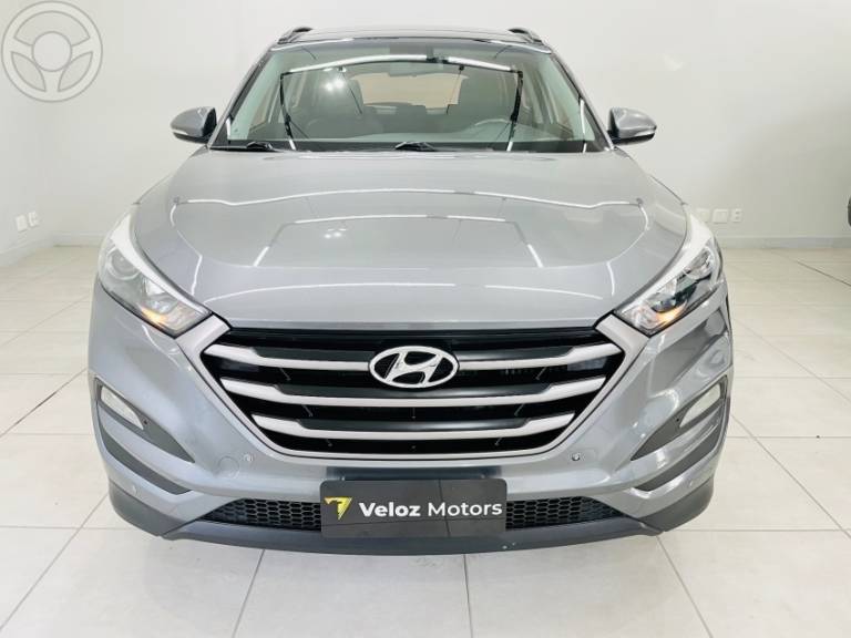 HYUNDAI - TUCSON 1.6 16V T-GDI GLS ECOSHIFT - 2018/2019 - CINZA - R$ 112.900,00